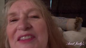 Experience the Intimate Touch of Busty 61-Year-Old GILF Maggie in This Engaging POV Session!