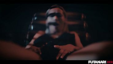 Horny Lesbian Grows Big Cock - Interracial Futanari Lezdom