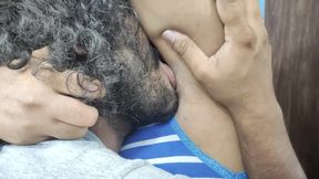 Shimmy and tracks removal and hot kiss with boobs press and boobs suck kiss with hot fuck in pussy