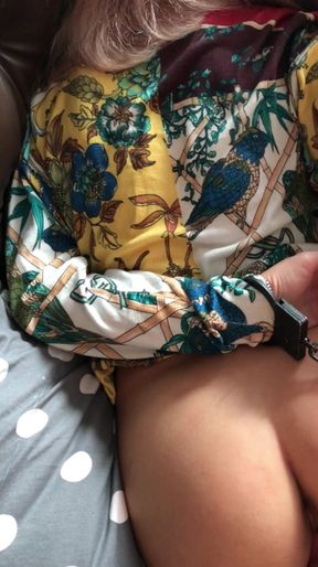 In Handcuffs with a Red Plug in the Ass - Kissing and Fucking a Helpless Bitch