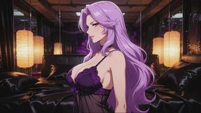Bisexual Encouragement Stories #22: Lavender Whispers Guide His Throat and Hole to Her Asian Cock