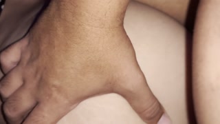 I fuck my girlfriend's bitch while she is lying down