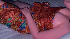 Cum inside the neighbor's aunt  Her pussy is so tight