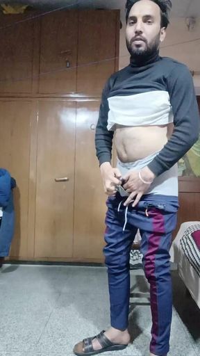 Indian Man Show Penis with Live Performance with Friends