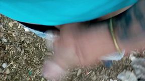 Cheese Under Foreskin Dirty Dick Outdoor Walking Cum Leaking and Cumshot Orgasms Part 2