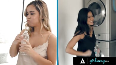 Alina Lopez and Kendra Spade ignite passionate interracial lesbian intimacy behind the scenes