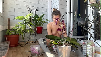 Naked gardener is a pleasure for the eyes