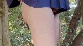 Pai-chan's Spring Outdoor Striptease Part 1