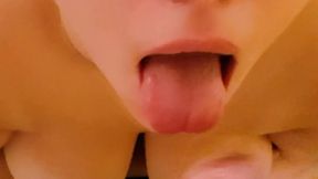 Amateur girl get more cumshots in her mouth