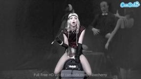 ”Chloe Cherry masturbates on the Sybian in her Roaring 20's uniform”