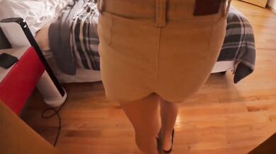 My wife's teenage daughter stayed home for this thick creamy load stepdaddy gave her