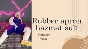 hazmat and rubber apron