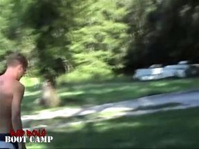 BadBoysBootCamp: Alex Dade Chas Kramer and their pals labor at the camp completely naked