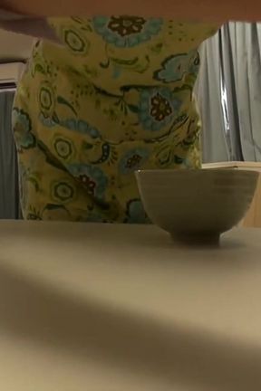 Apron and Morning Tension - Pressed Close From Behind, a Reaction She Could Not Ignore - Scene2