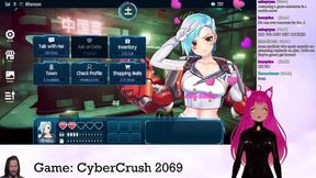 Lewd VTuber Neko Rides Cock in Anime Video Game Livestream for Creampie Finale