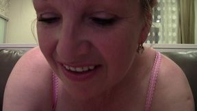 mandy blonde amateur granny shows big tits & pussy on webcam