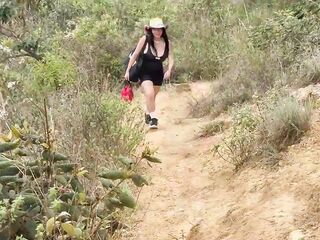 PREGGY WOMAN INSANE FOR SEX BY THE RIVER ENDS UP HAVING HARD SEX OUTDOORS