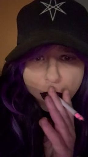 Smoking and dirty talk for daddy