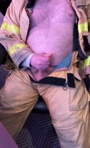 Cum on Fireman Turnout Pants
