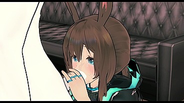 [Arknights] Amiya Visits Wojak's Room - CEO Comforts Her Doomer (Mature 3D)