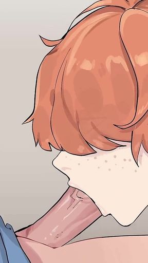 Hazelnut Latte: Trans Giving Sloppy Blowjob and Deepthroat Ended with Cum Explosion in the Throat - Episode 25