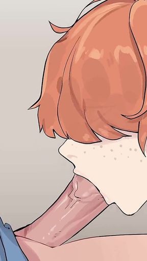 Hazelnut Latte: Trans Giving Sloppy Blowjob and Deepthroat Ended with Cum Explosion in the Throat - Episode 25