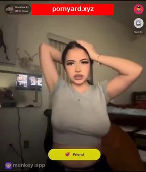 Public flashing amateur shows off her assets