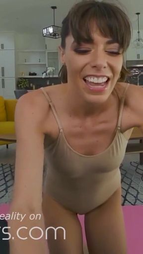 Powerful moment from &quot;VR BANGERS Relaxing Sex Session With Yoga Teacher Neighbor&quot;