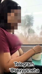 Monikaarpit dare show in train available in telegram @sexyysneha