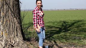 Striping on the country road