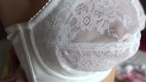 Coming home from vintage lingerie shopping...