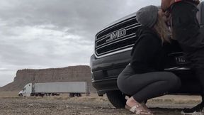 Blowjob on the Road Restroom and Risky Hotel