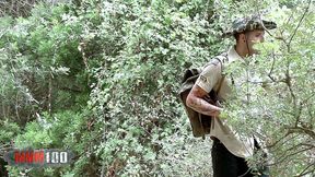 petite tribal babe bianka blacka banging white cock in the woods