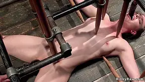 Casey Calvert - Gagged Sub Chained In Backbend Position