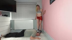 Danielle's Cruel Sneakers Head & Hands Walking