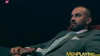 Classy Bruno Max and Lukas Daken analfuck in adult cinema