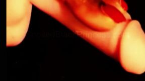 Foot masturbation tease