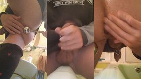 a large, sagging, fleshy sphincter is suctioned to the floor