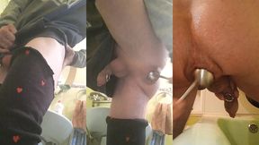 a large, sagging, fleshy sphincter is suctioned to the floor