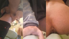 a large, sagging, fleshy sphincter is suctioned to the floor