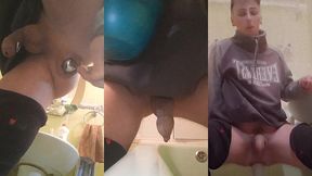 a large, sagging, fleshy sphincter is suctioned to the floor