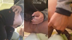 a large, sagging, fleshy sphincter is suctioned to the floor