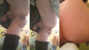 a large, sagging, fleshy sphincter is suctioned to the floor