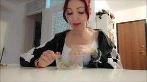 chantal eat and burps too loud!