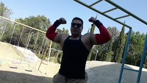 entrenamiento en parque termina en absoluto placer - natalia delgado