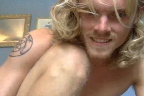 Blond twink Showing His penis In Live