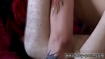 Emo boy gay porn xxx Hot top Drake Blaize fucks the nail out of red