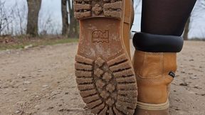 Giantess in Timberland PRO Boots Crushing Pebbles & Rocks Pt 2