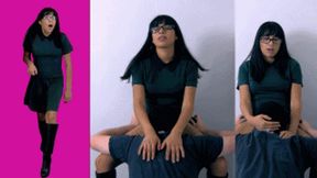eRica catches her man jerking off and lets him eat her pussy!!