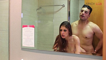 Reverse gang with three girls fucked by a fetishist